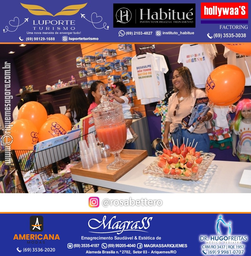 Inauguração CONECTOYS BRINQUEDOS & “Brincar é aprender” Loja de brinquedos no IG Shopping em Ariquemes Rondônia