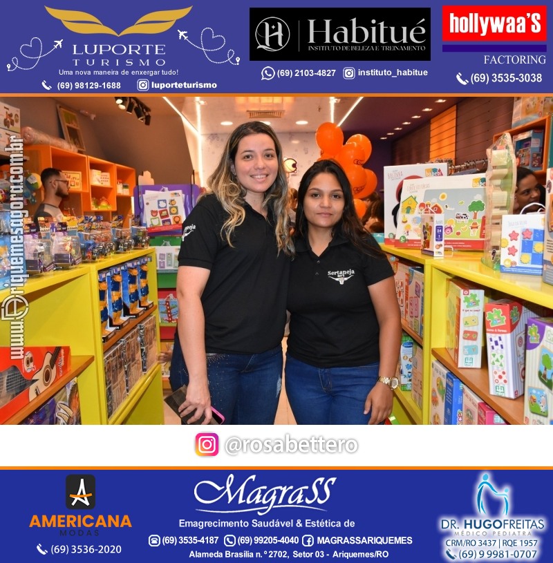 Inauguração CONECTOYS BRINQUEDOS & “Brincar é aprender” Loja de brinquedos no IG Shopping em Ariquemes Rondônia