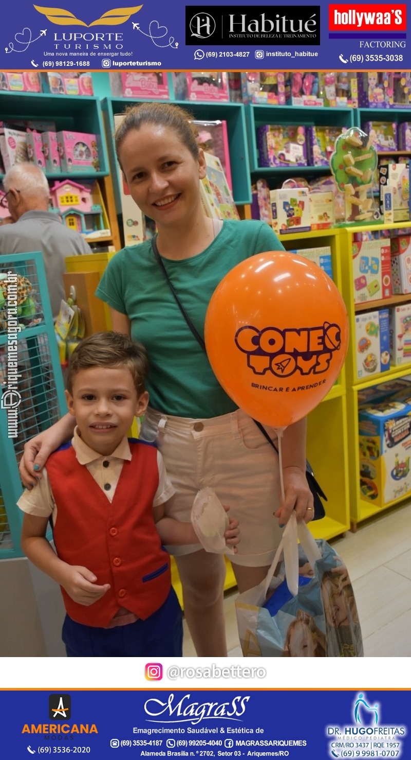 Inauguração CONECTOYS BRINQUEDOS & “Brincar é aprender” Loja de brinquedos no IG Shopping em Ariquemes Rondônia