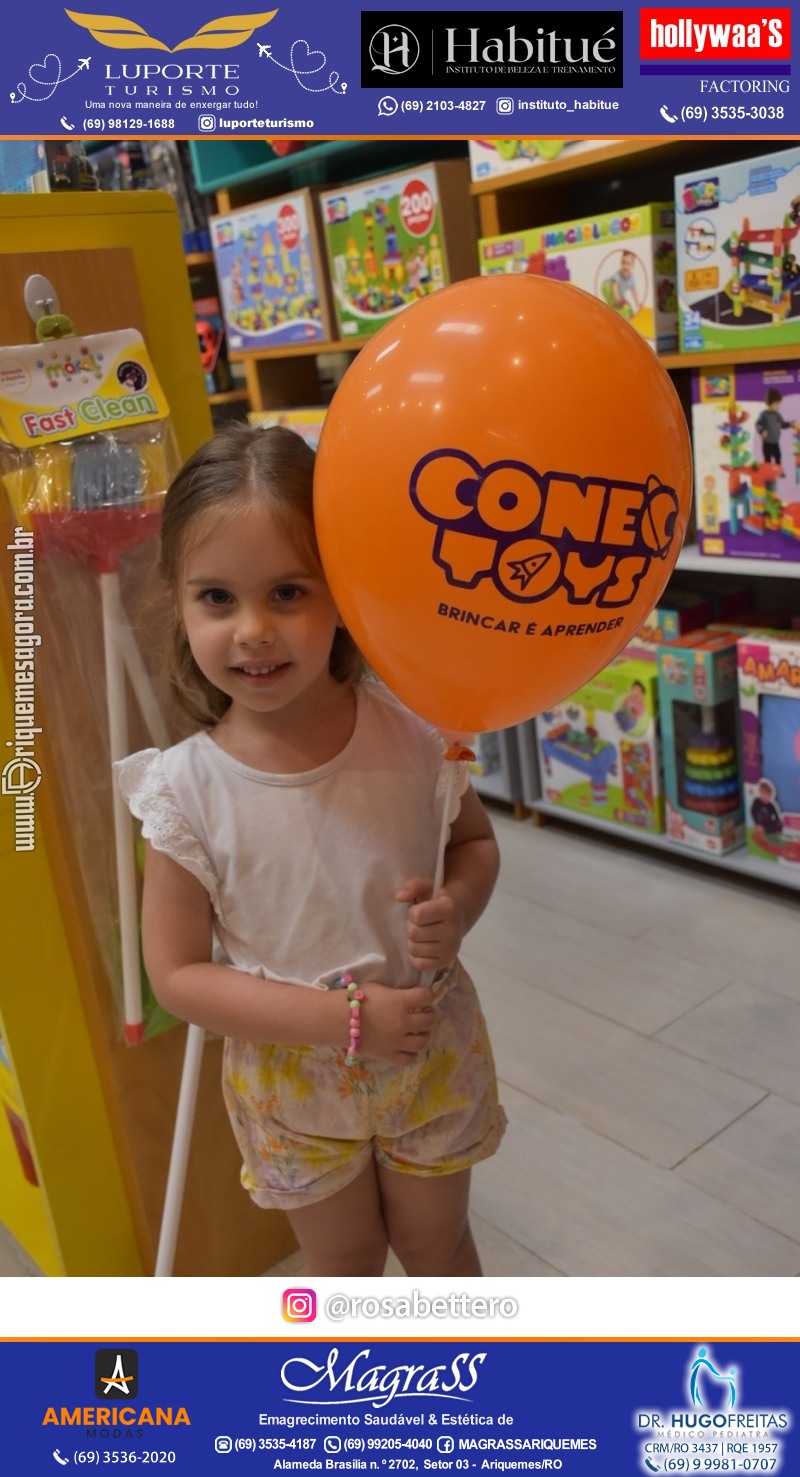 Inauguração CONECTOYS BRINQUEDOS & “Brincar é aprender” Loja de brinquedos no IG Shopping em Ariquemes Rondônia