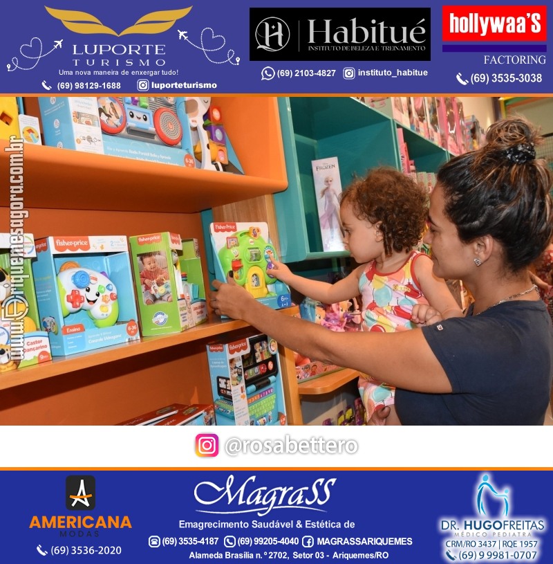 Inauguração CONECTOYS BRINQUEDOS & “Brincar é aprender” Loja de brinquedos no IG Shopping em Ariquemes Rondônia