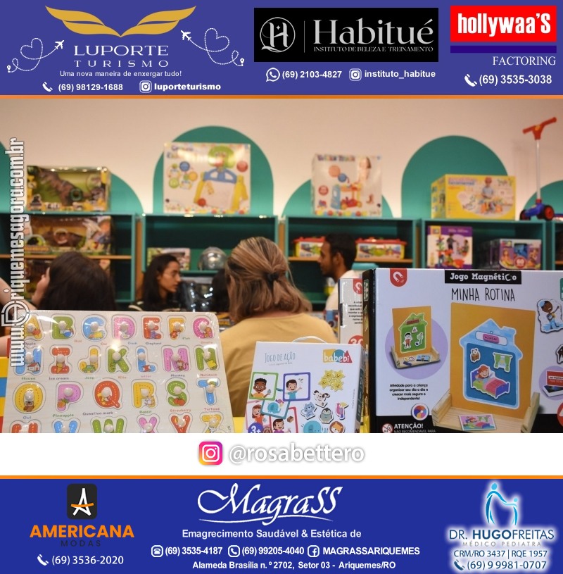 Inauguração CONECTOYS BRINQUEDOS & “Brincar é aprender” Loja de brinquedos no IG Shopping em Ariquemes Rondônia