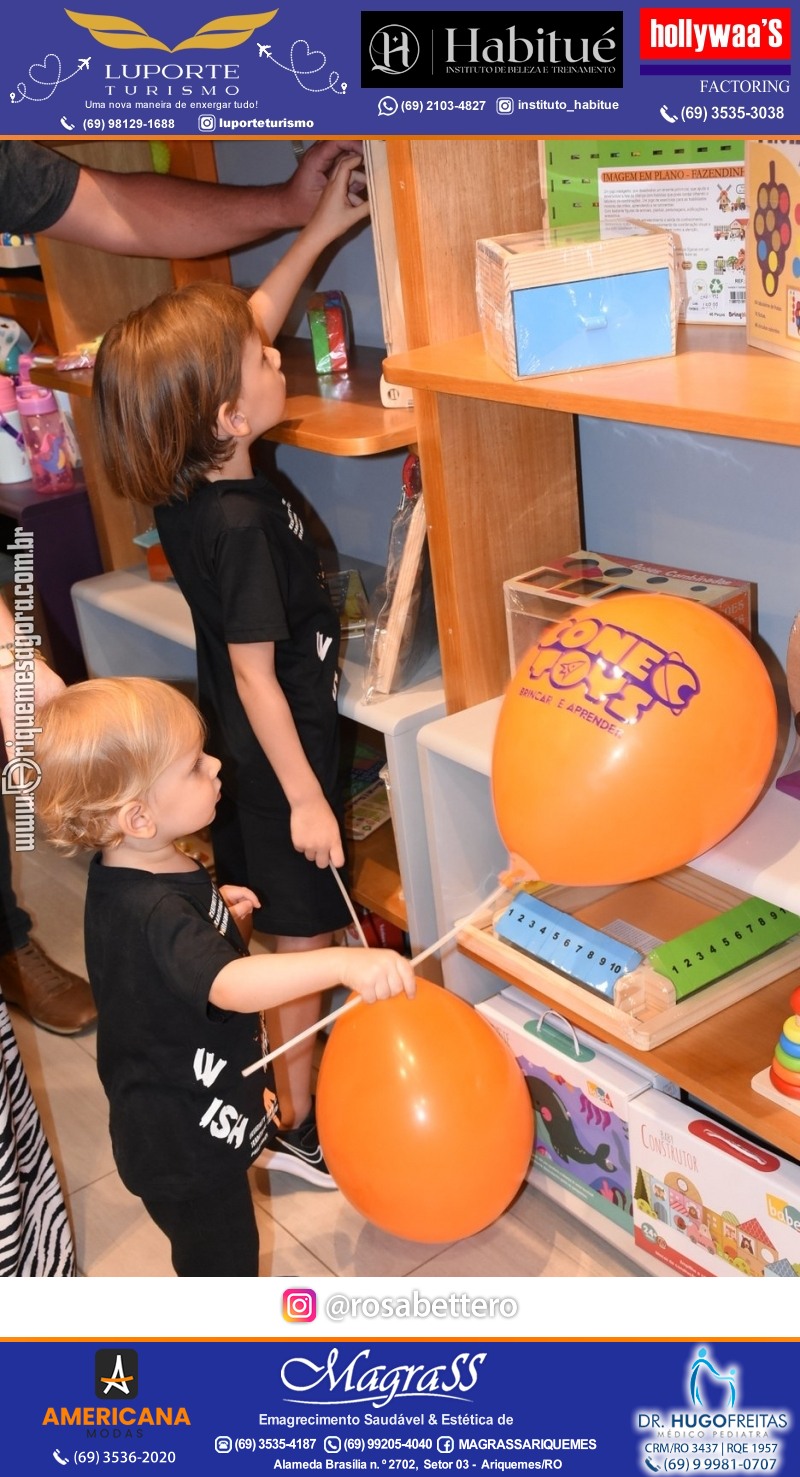 Inauguração CONECTOYS BRINQUEDOS & “Brincar é aprender” Loja de brinquedos no IG Shopping em Ariquemes Rondônia