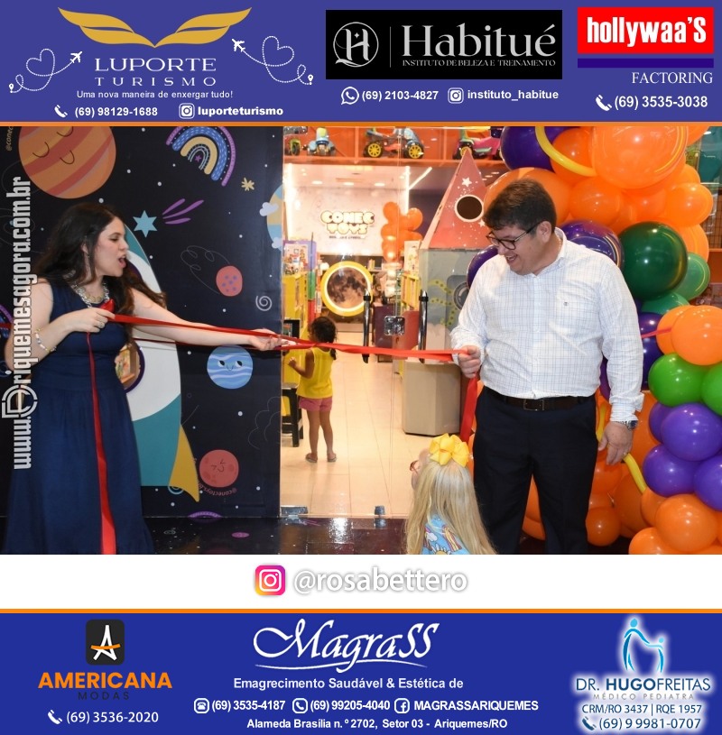 Inauguração CONECTOYS BRINQUEDOS & “Brincar é aprender” Loja de brinquedos no IG Shopping em Ariquemes Rondônia