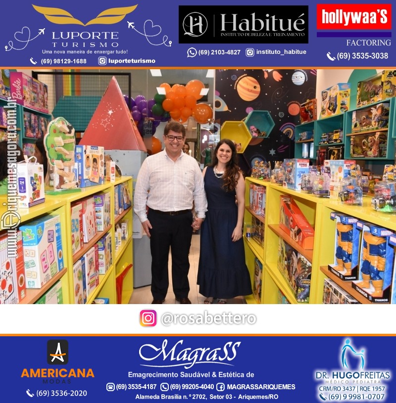 Inauguração CONECTOYS BRINQUEDOS & “Brincar é aprender” Loja de brinquedos no IG Shopping em Ariquemes Rondônia