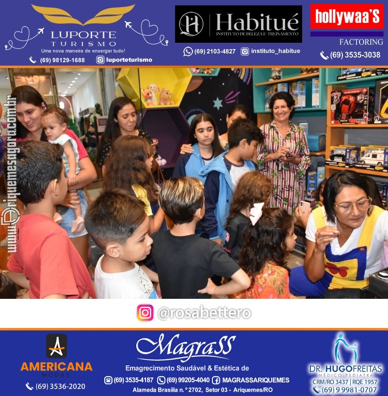 Inauguração CONECTOYS BRINQUEDOS & “Brincar é aprender” Loja de brinquedos no IG Shopping em Ariquemes Rondônia