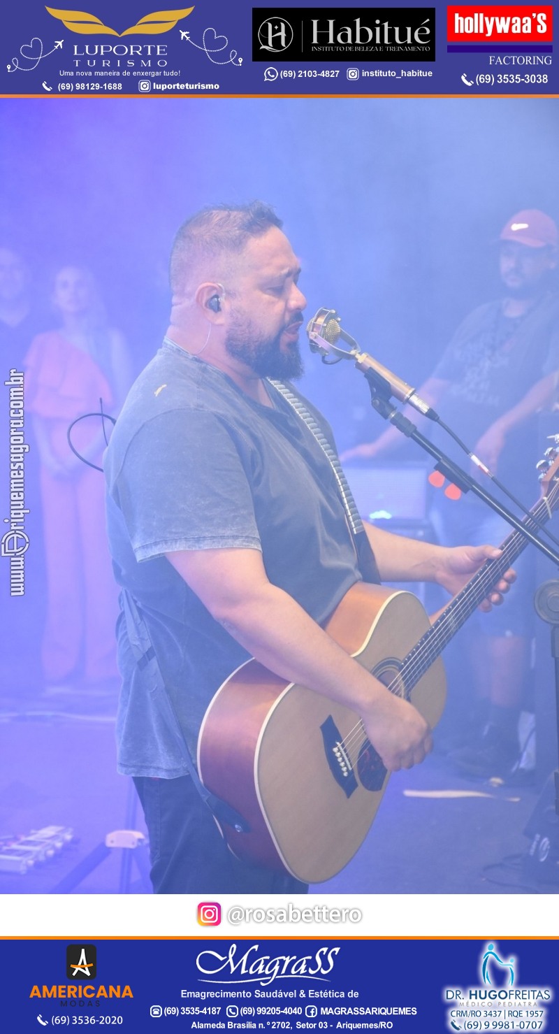 Show com cantor Gospel Fernandinho “Marcha para Jesus” em comemoração aos 46 anos de Ariquemes Rondônia