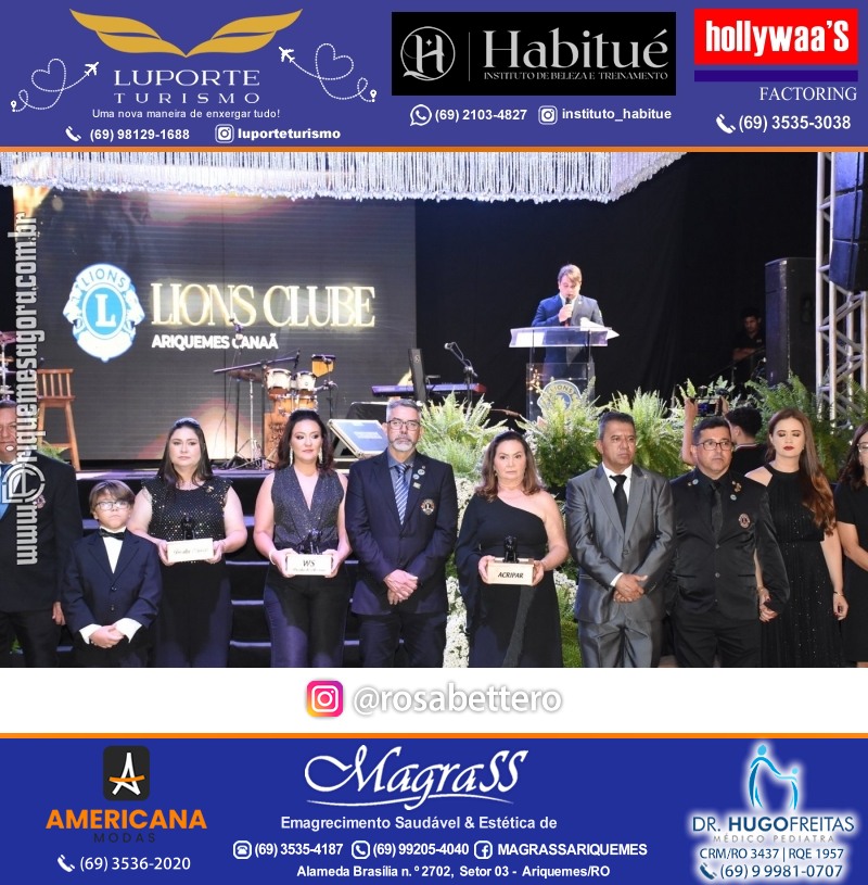 27º DESTAQUE 2023 “Lions Clube Ariquemes Canaã” Prêmio Leão em Ariquemes Rondônia