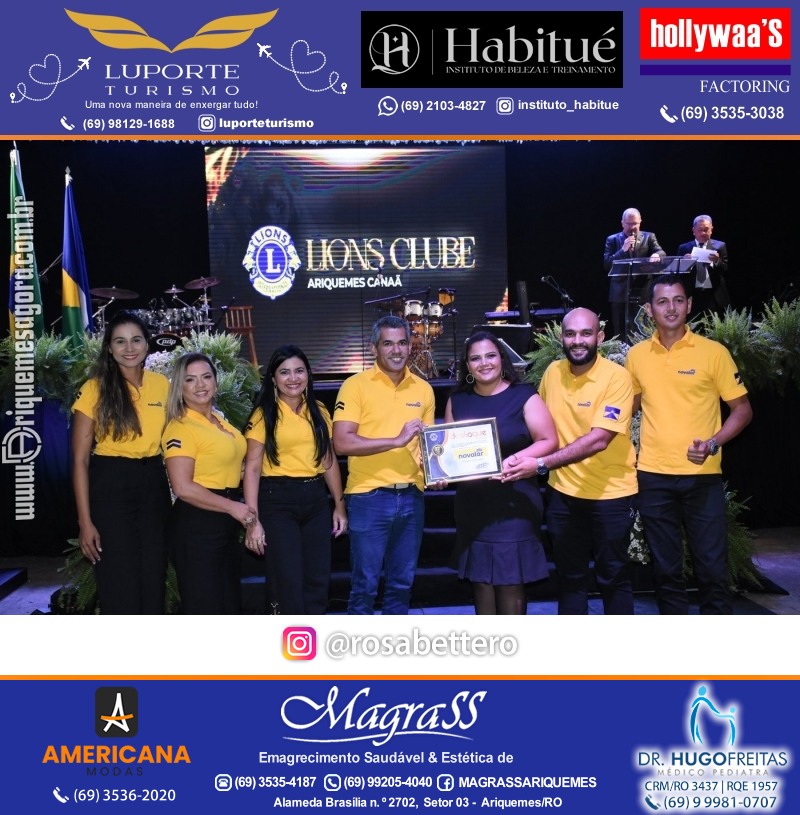 27º DESTAQUE 2023 “Lions Clube Ariquemes Canaã” Prêmio Leão em Ariquemes Rondônia