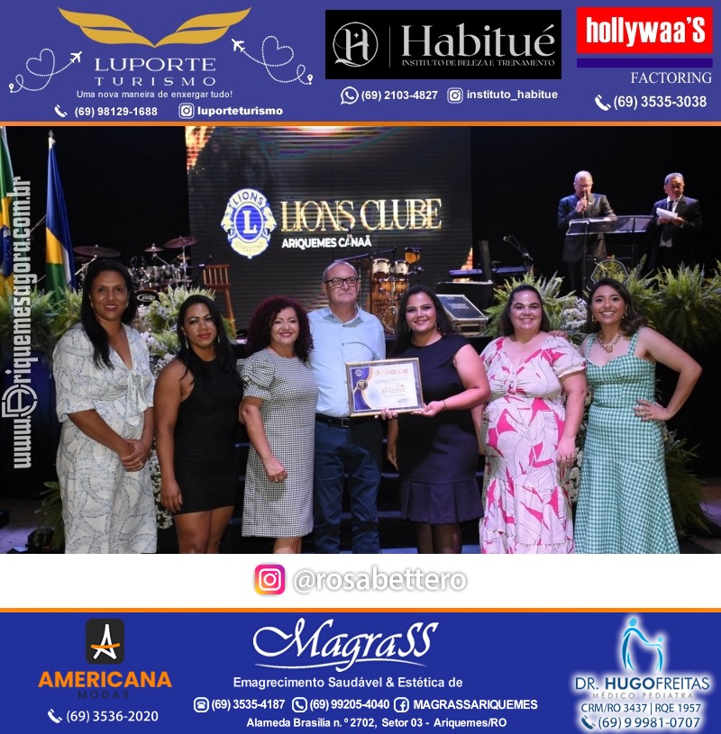 27º DESTAQUE 2023 “Lions Clube Ariquemes Canaã” Prêmio Leão em Ariquemes Rondônia