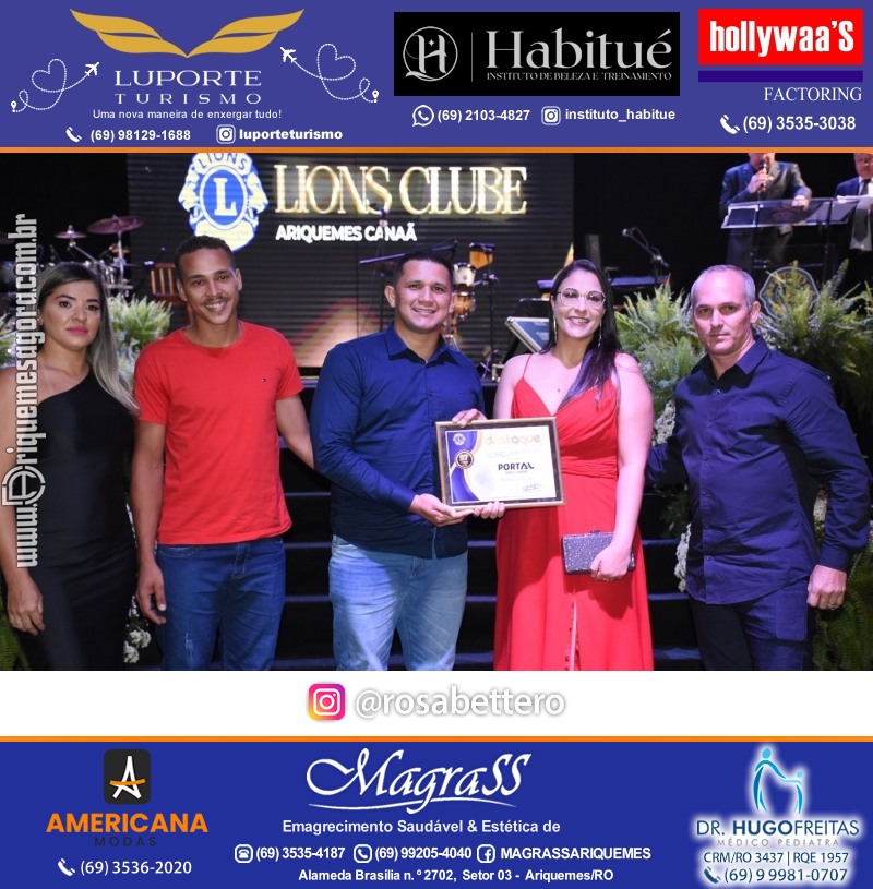 27º DESTAQUE 2023 “Lions Clube Ariquemes Canaã” Prêmio Leão em Ariquemes Rondônia