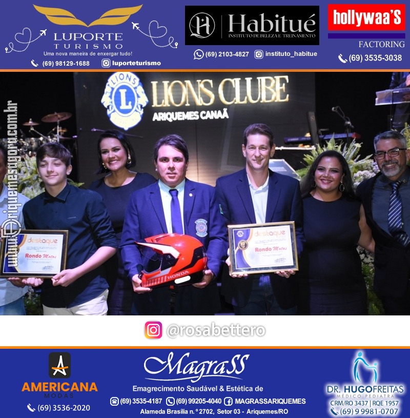 27º DESTAQUE 2023 “Lions Clube Ariquemes Canaã” Prêmio Leão em Ariquemes Rondônia