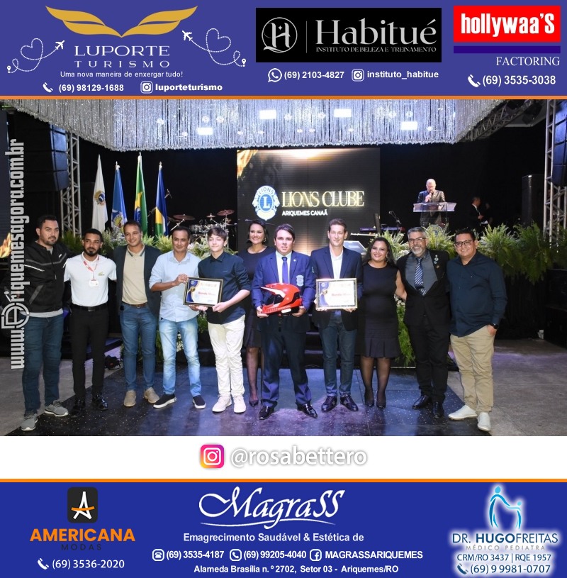 27º DESTAQUE 2023 “Lions Clube Ariquemes Canaã” Prêmio Leão em Ariquemes Rondônia