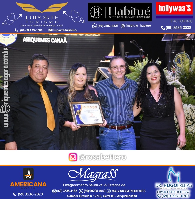 27º DESTAQUE 2023 “Lions Clube Ariquemes Canaã” Prêmio Leão em Ariquemes Rondônia