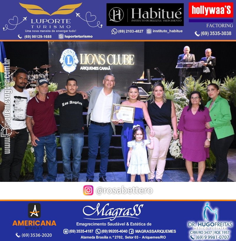 27º DESTAQUE 2023 “Lions Clube Ariquemes Canaã” Prêmio Leão em Ariquemes Rondônia