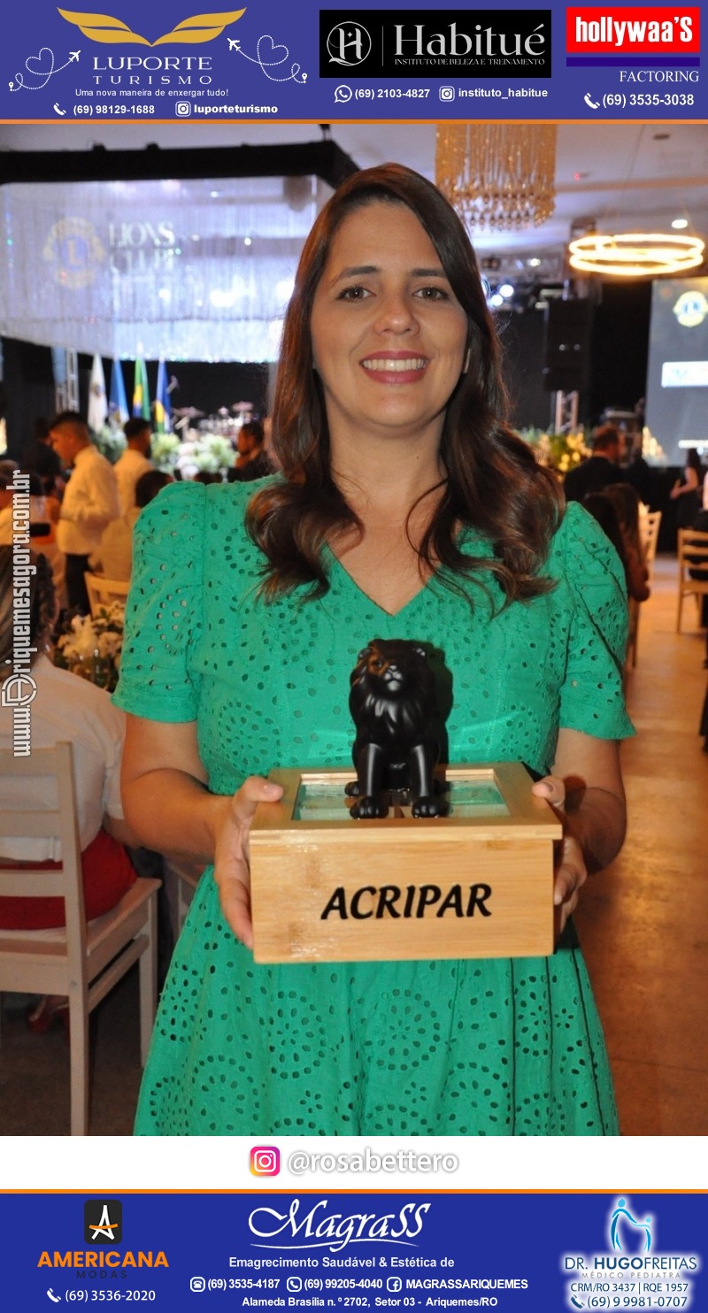 27º DESTAQUE 2023 “Lions Clube Ariquemes Canaã” Prêmio Leão em Ariquemes Rondônia