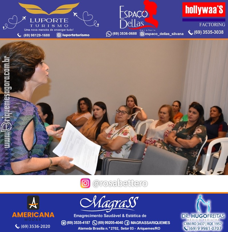 Palestra na Magrass Ariquemes com a Psicóloga Dra. Maria Cristina - TEMA Emagrecimento: A Mudança Começa na Mente