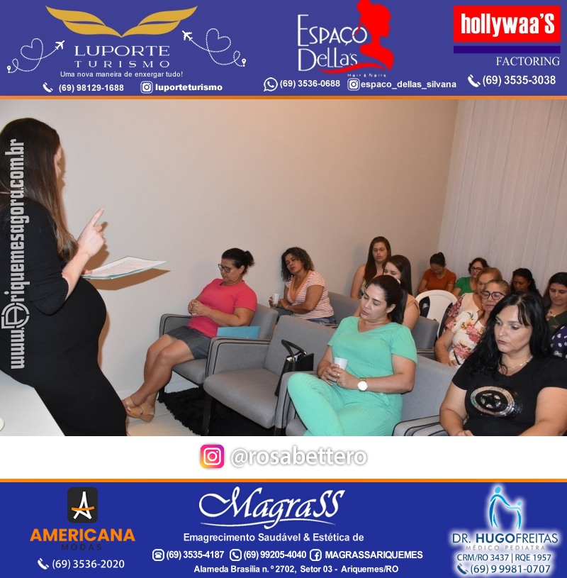 Palestra na Magrass Ariquemes com a Psicóloga Dra. Maria Cristina - TEMA Emagrecimento: A Mudança Começa na Mente
