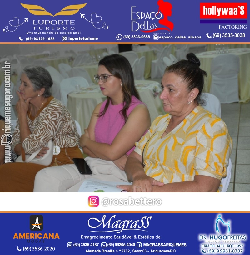 Palestra com Consul. Financeira Luciana Bettero “Fraternidade Feminina Ariquemes” na Loja Maçônica Vigilantes da Ordem