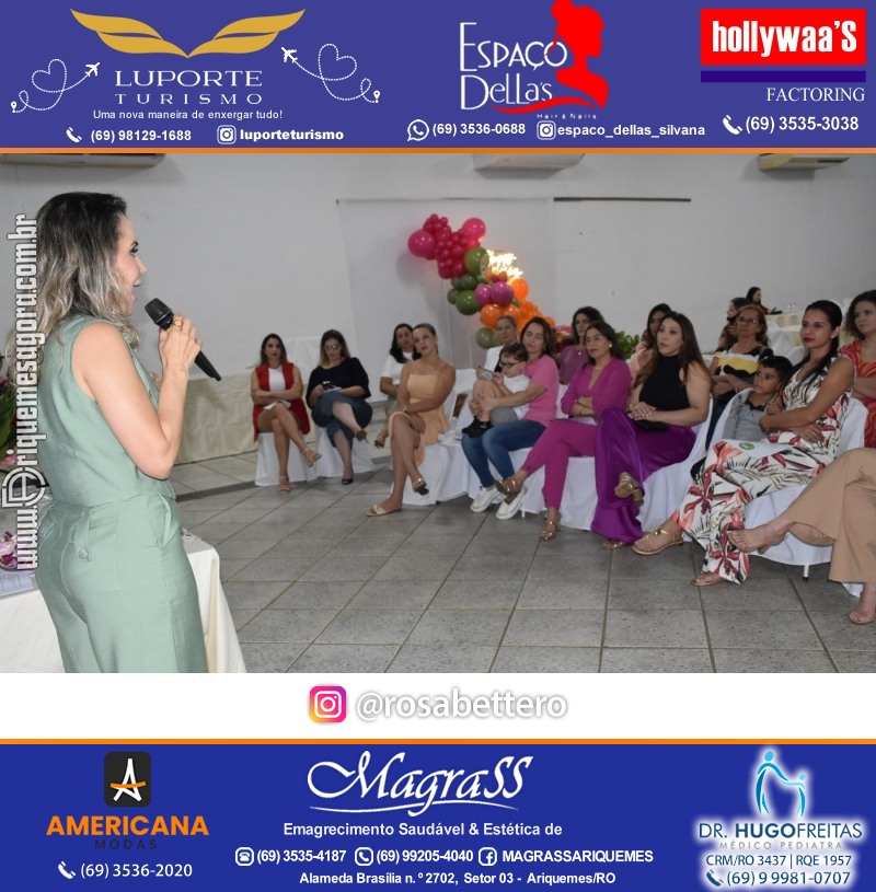 Palestra com Consul. Financeira Luciana Bettero “Fraternidade Feminina Ariquemes” na Loja Maçônica Vigilantes da Ordem