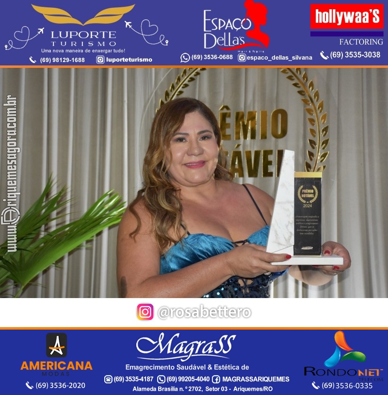 Prêmio Mulher e Prêmio Notável 2024 no Máximus Eventos em Ariquemes Rondônia