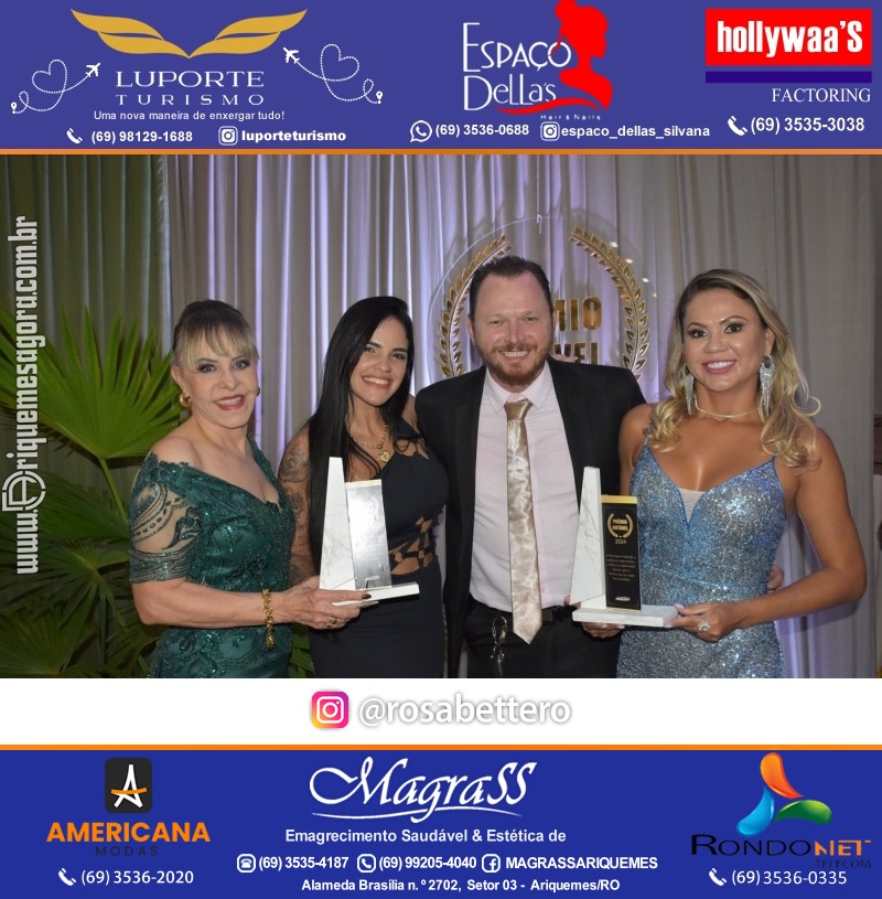 Prêmio Mulher e Prêmio Notável 2024 no Máximus Eventos em Ariquemes Rondônia