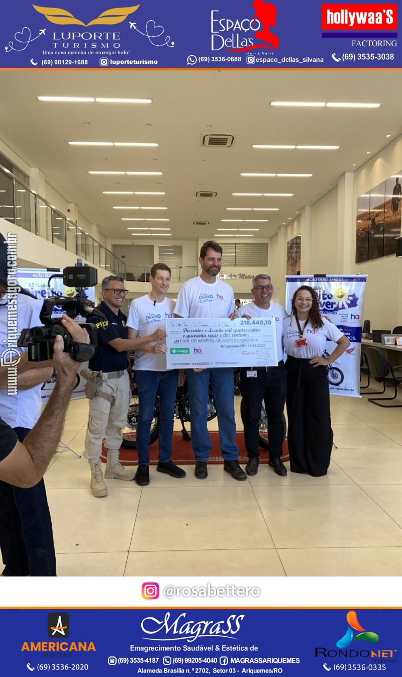 Lançamento 15º Leilão Direito de Viver em Ariquemes em Prol Hospital de Amor de Rondônia