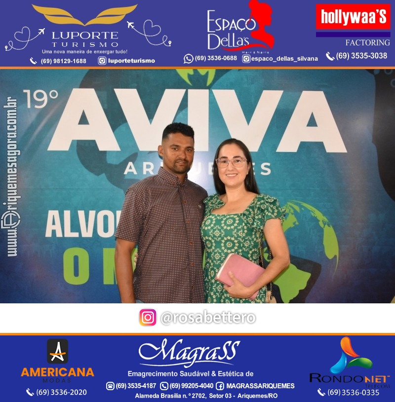 Abertura 19ª AVIVA ARIQUEMES dias 26 à 30 de Junho em Ariquemes – Rondônia - Entrada Franca