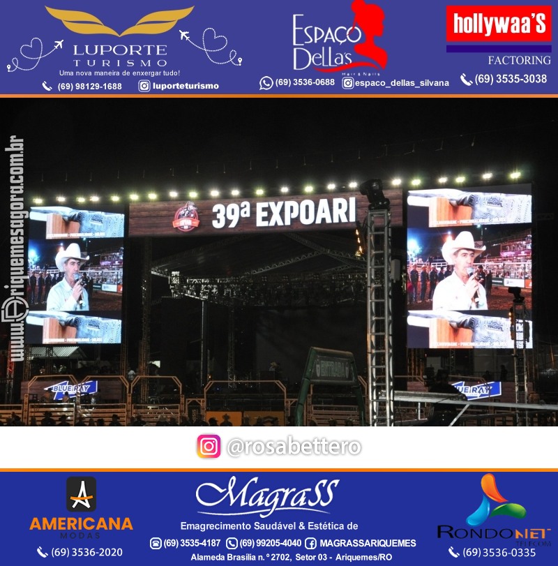 EXPOARI 2024 – Abertura & Show Hugo & Guilherme & Galera & Camarotes & V8 na APA em Ariquemes Rondônia