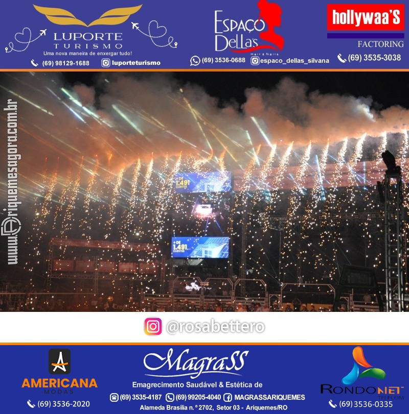 EXPOARI 2024 – Abertura & Show Hugo & Guilherme & Galera & Camarotes & V8 na APA em Ariquemes Rondônia