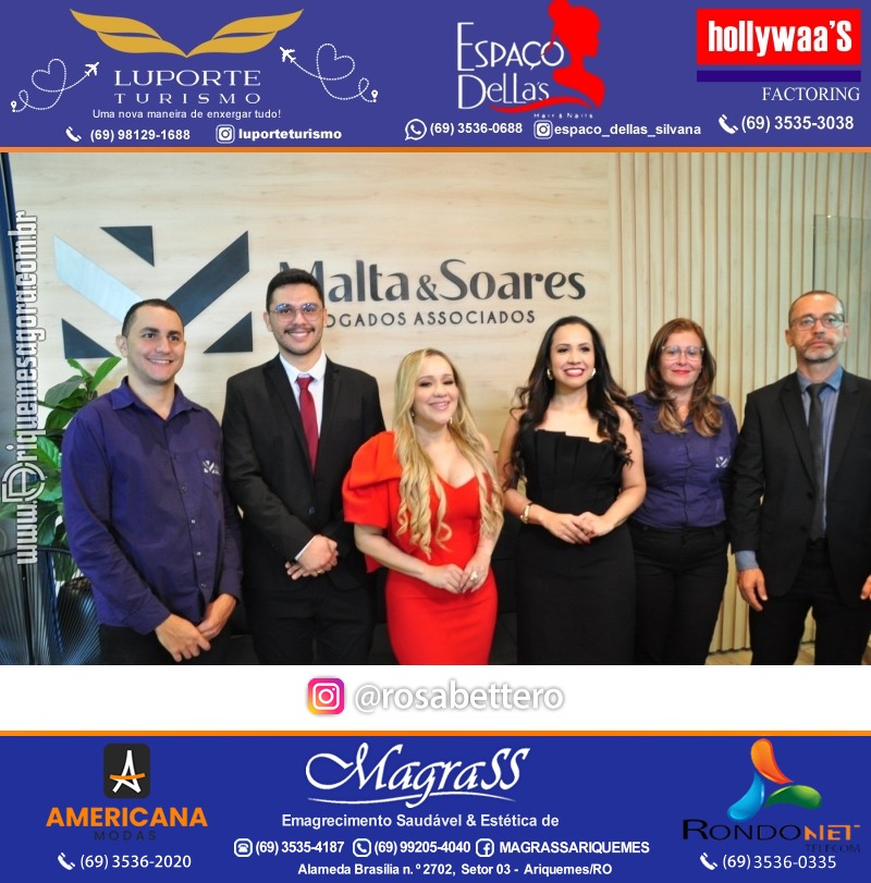 Inauguração das novas instalações do escritório  MALTA & SOARES ADVOGADOS ASSOCIADOS em Ariquemes Rondônia