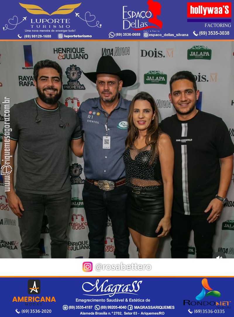 EXPOARI 2024 - Show com Henrique e Juliano & Galera & V8 na APA em Ariquemes Rondônia