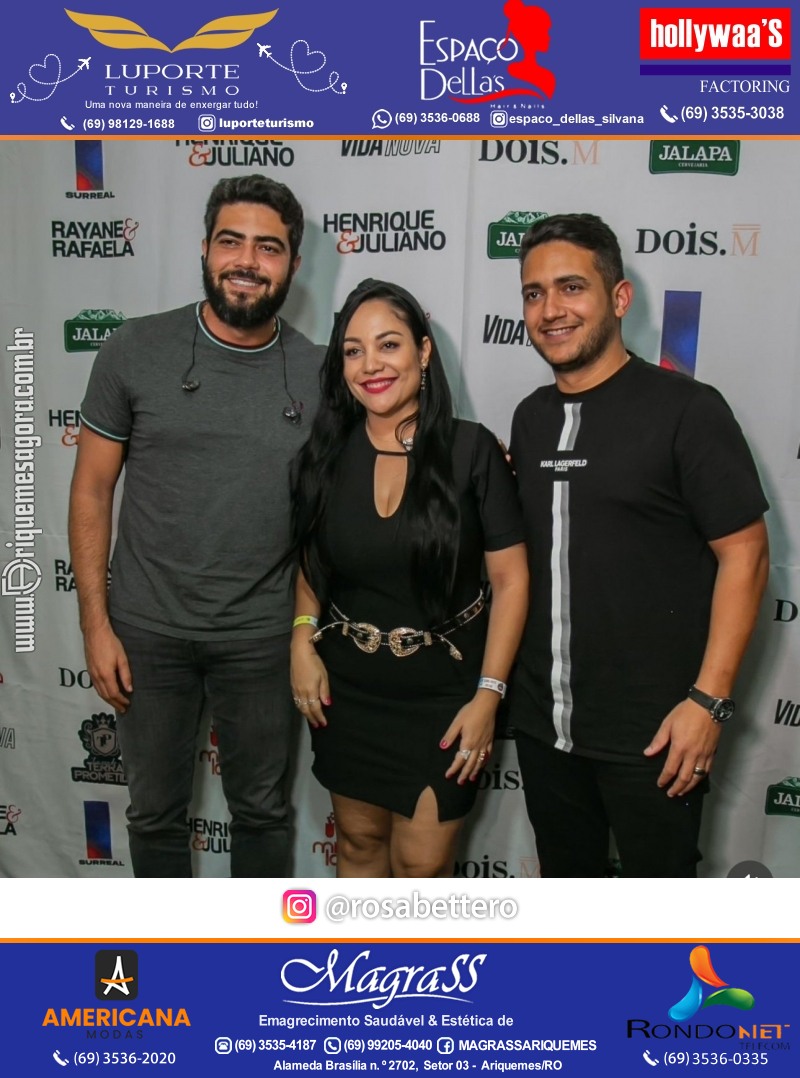 EXPOARI 2024 - Show com Henrique e Juliano & Galera & V8 na APA em Ariquemes Rondônia