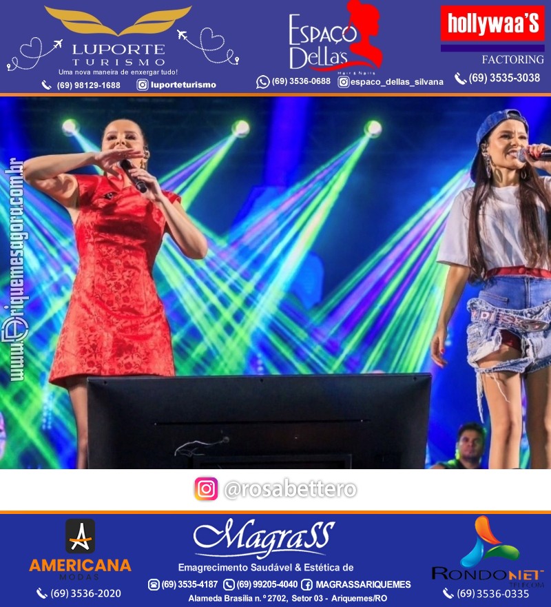 EXPOARI 2024 - Show com Maiara & Maraisa & Camarote & Galera & V8 na APA em Ariquemes Rondônia