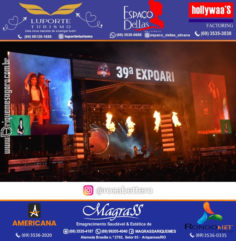 EXPOARI 2024 - Show com Maiara & Maraisa & Camarote & Galera & V8 na APA em Ariquemes Rondônia