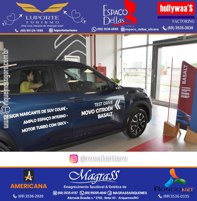 Lançamento  Citroën Basalt  na GIMA FIAT | PEUGEOT | CITROËN  Concessionária de automóveis em Ariquemes-Rondônia