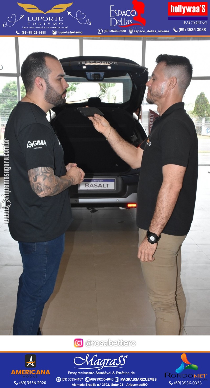 Lançamento  Citroën Basalt  na GIMA FIAT | PEUGEOT | CITROËN  Concessionária de automóveis em Ariquemes-Rondônia