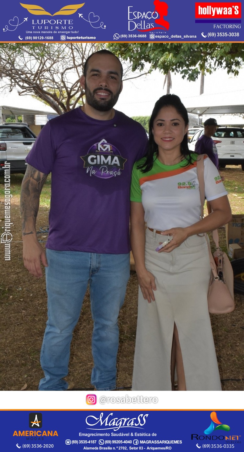 Abertura 16ª GIMA NA PRAÇA Evento Social, Cultural e Comercial “GRUPO GILBERTO MIRANDA” em Ariquemes Rondônia