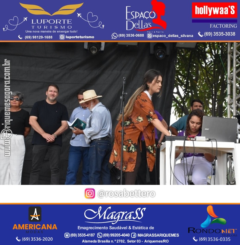 Abertura 16ª GIMA NA PRAÇA Evento Social, Cultural e Comercial “GRUPO GILBERTO MIRANDA” em Ariquemes Rondônia