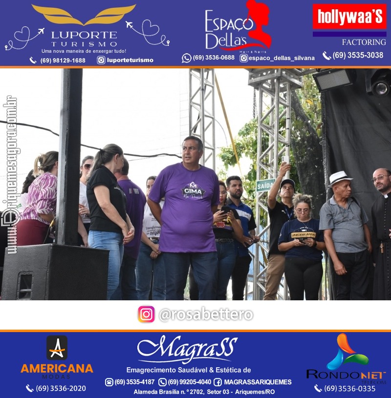 Abertura 16ª GIMA NA PRAÇA Evento Social, Cultural e Comercial “GRUPO GILBERTO MIRANDA” em Ariquemes Rondônia