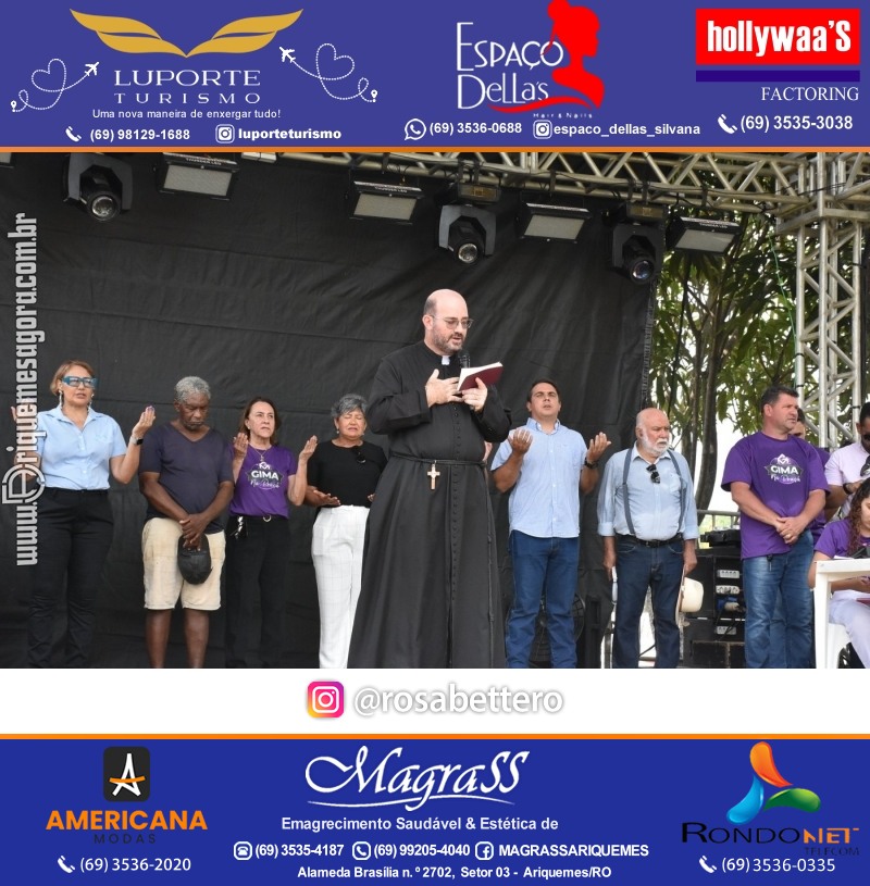 Abertura 16ª GIMA NA PRAÇA Evento Social, Cultural e Comercial “GRUPO GILBERTO MIRANDA” em Ariquemes Rondônia