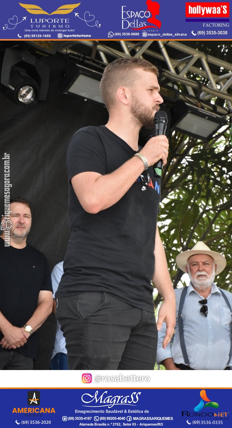 Abertura 16ª GIMA NA PRAÇA Evento Social, Cultural e Comercial “GRUPO GILBERTO MIRANDA” em Ariquemes Rondônia