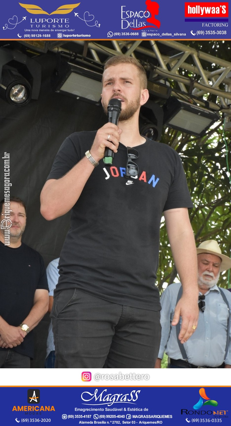 Abertura 16ª GIMA NA PRAÇA Evento Social, Cultural e Comercial “GRUPO GILBERTO MIRANDA” em Ariquemes Rondônia