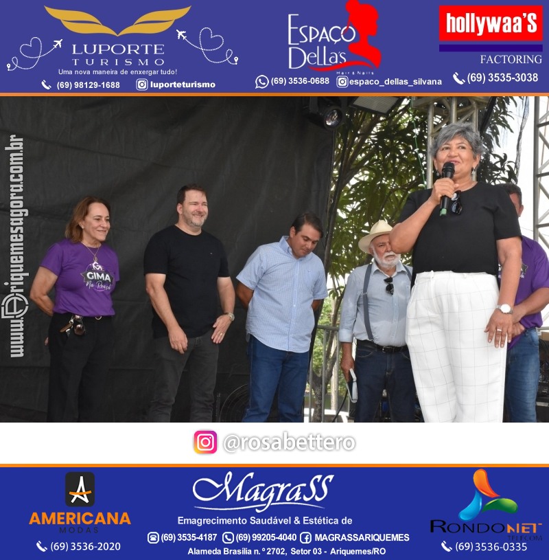 Abertura 16ª GIMA NA PRAÇA Evento Social, Cultural e Comercial “GRUPO GILBERTO MIRANDA” em Ariquemes Rondônia