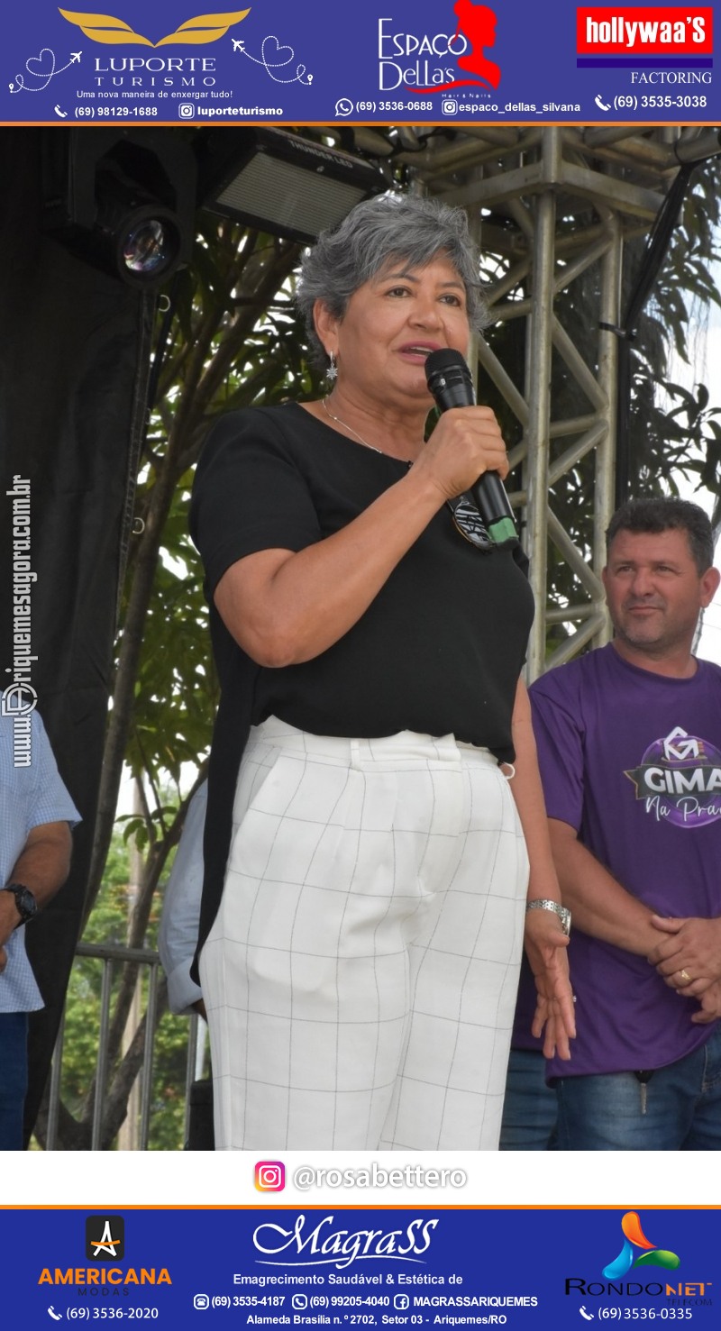 Abertura 16ª GIMA NA PRAÇA Evento Social, Cultural e Comercial “GRUPO GILBERTO MIRANDA” em Ariquemes Rondônia