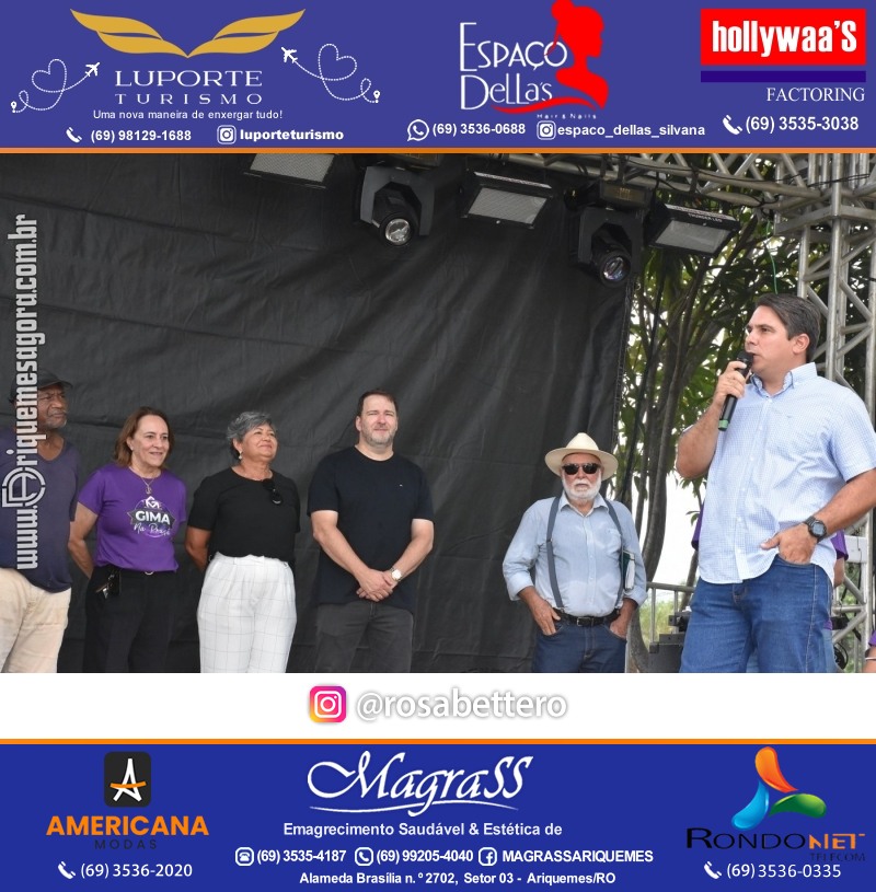 Abertura 16ª GIMA NA PRAÇA Evento Social, Cultural e Comercial “GRUPO GILBERTO MIRANDA” em Ariquemes Rondônia