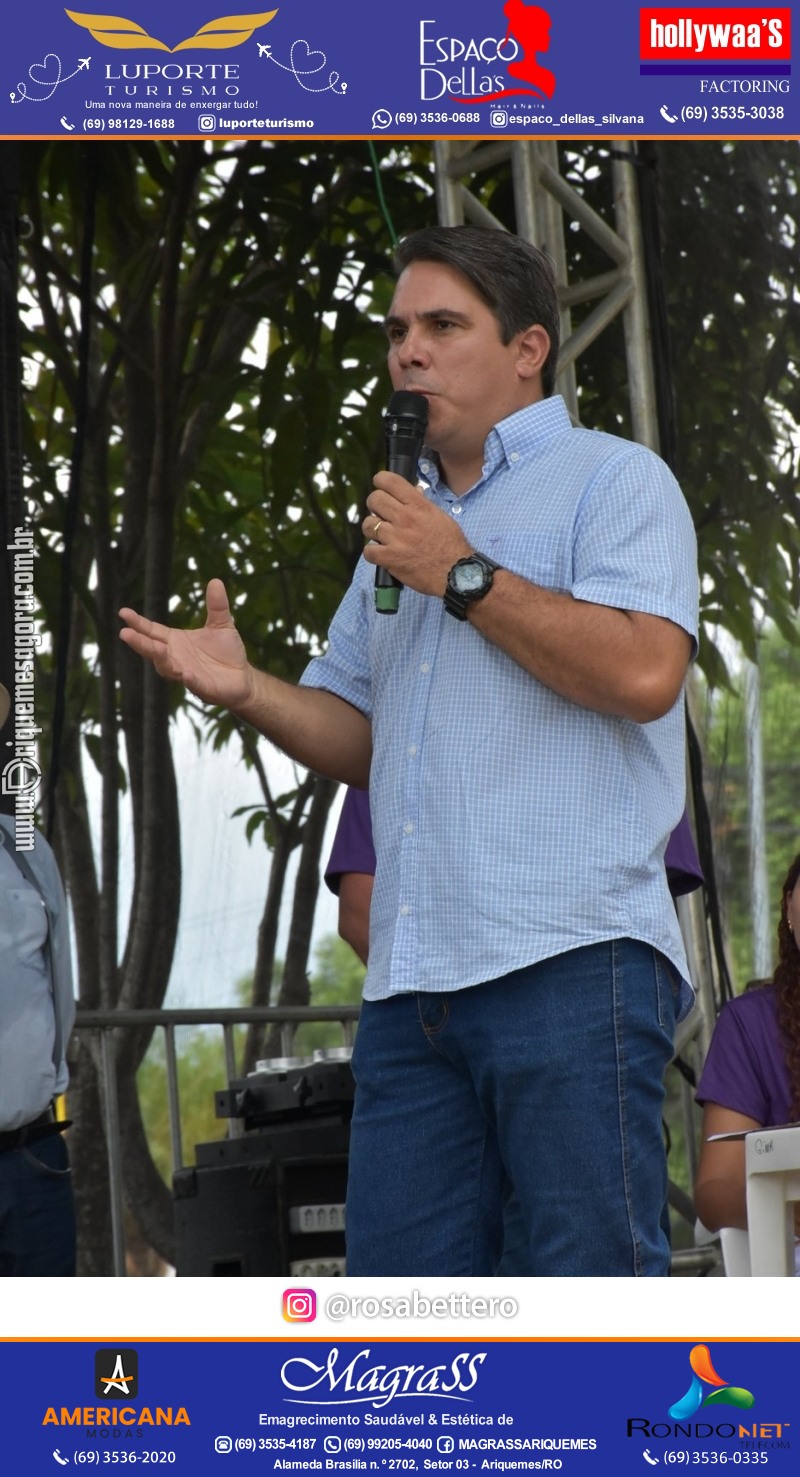 Abertura 16ª GIMA NA PRAÇA Evento Social, Cultural e Comercial “GRUPO GILBERTO MIRANDA” em Ariquemes Rondônia