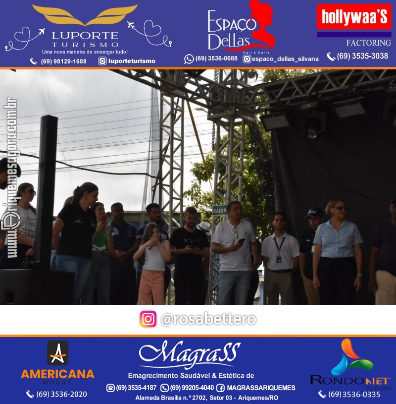 Abertura 16ª GIMA NA PRAÇA Evento Social, Cultural e Comercial “GRUPO GILBERTO MIRANDA” em Ariquemes Rondônia