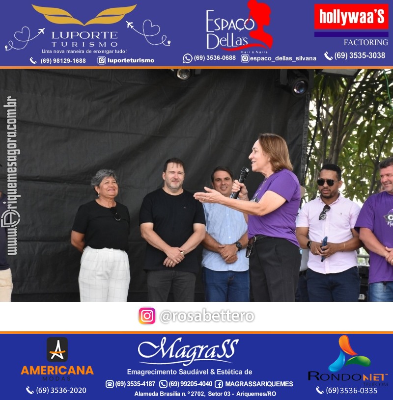 Abertura 16ª GIMA NA PRAÇA Evento Social, Cultural e Comercial “GRUPO GILBERTO MIRANDA” em Ariquemes Rondônia