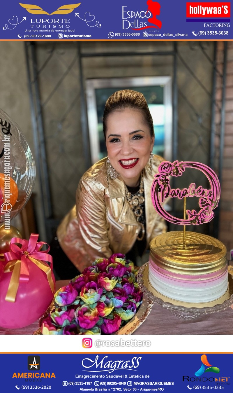 Aniversário 48 anos de Luciana Bettero com Tema BREGA & CHICHE em Ariquemes - RO